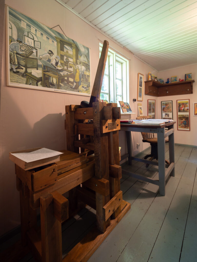 Daniel Medelplan -museo, sisäkuva, Kukkolan kylässä