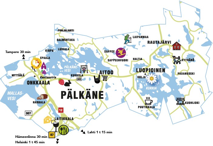 karttakuva Pälkäne